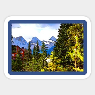 Canadian Rockies - The Three Sisters Sticker